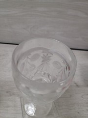 Wine Glass Cherry Cherries Etched 7″ 1.5 lb