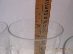 Set of 5 FRY Glasses Iced Tea -Etched- Handled Lemonade Early 1900s CRYSTAL VTG