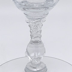 Set of 2 Cambridge Glass Etched Portia Clear Stemmed ICED TEA GOBLETS 7-1/2″H