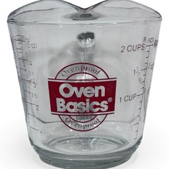 Anchor Hocking Ovenproof Glass Measuring Cup OVEN BASICS #498 1 Pint (2-Cup) VTG