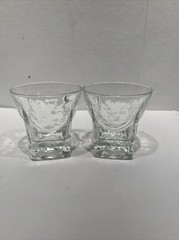 Vintage Libbey St. Regis Set of 2 Double Old Fashioned Rocks Glasses 6 ounces