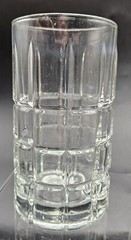 Vintage Anchor Hocking Tartan Manchester Clear Drinking Glass 12 oz