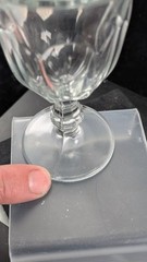 EAPG Bessimer Bessemer Flute American Pattern Flint Glass GobletChip Bottom