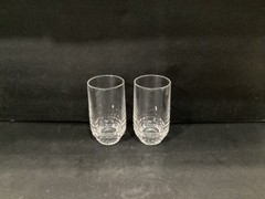2 Mikasa Broadway Highball Water Juice Glasses 5.5” Nachtmann