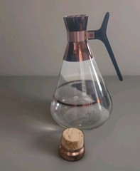 Inland Glass Carafe and Warmer Durable Heat Proof Glass Chicago. MCM Kitsch Nice