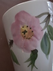 Vintage Franciscan Ware Desert Rose 2 Tumblers / Flying F Interpace USA