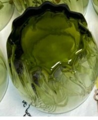 Anchor Hocking ⚓ CENTRAL PARK Fern Green 9oz Flat Tumbler Rocks Glass