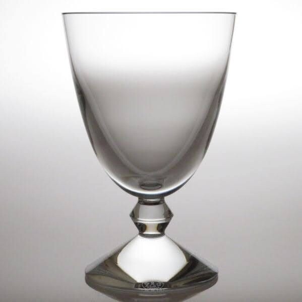 Baccarat Vega Crystal Clear Water Wine Goblet Glass Made in France Single 1pc