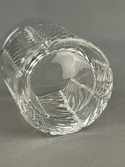 Ralph Lauren Crystal HERRINGBONE 4 1/8″ Old-Fashioned 12 oz Glass: MINT