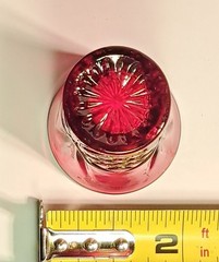 Red Shot Glass from Godinger Dublin Red crystal glass, starburst design
