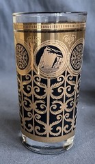 1965 Set of 6 Libbey Glasses Prudential Rock of Gibralter 90th Anniversary MIB