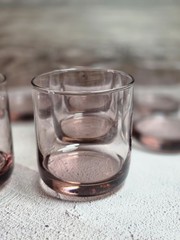 Libbey Metropolitan Plum Old Fashion Rocks Glasses Set Of 7 Lowball Barware